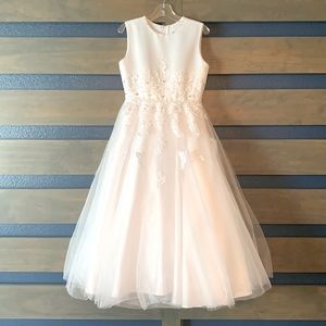 Joan Calabrese White Flower Girl/ Communion Dress